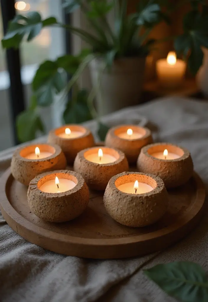26 Handmade Wine Cork Decor Ideas For Sustainable Design 9 26 Handmade Wine Cork Decor Ideas For Sustainable Design - 3. Cork Candle Holders