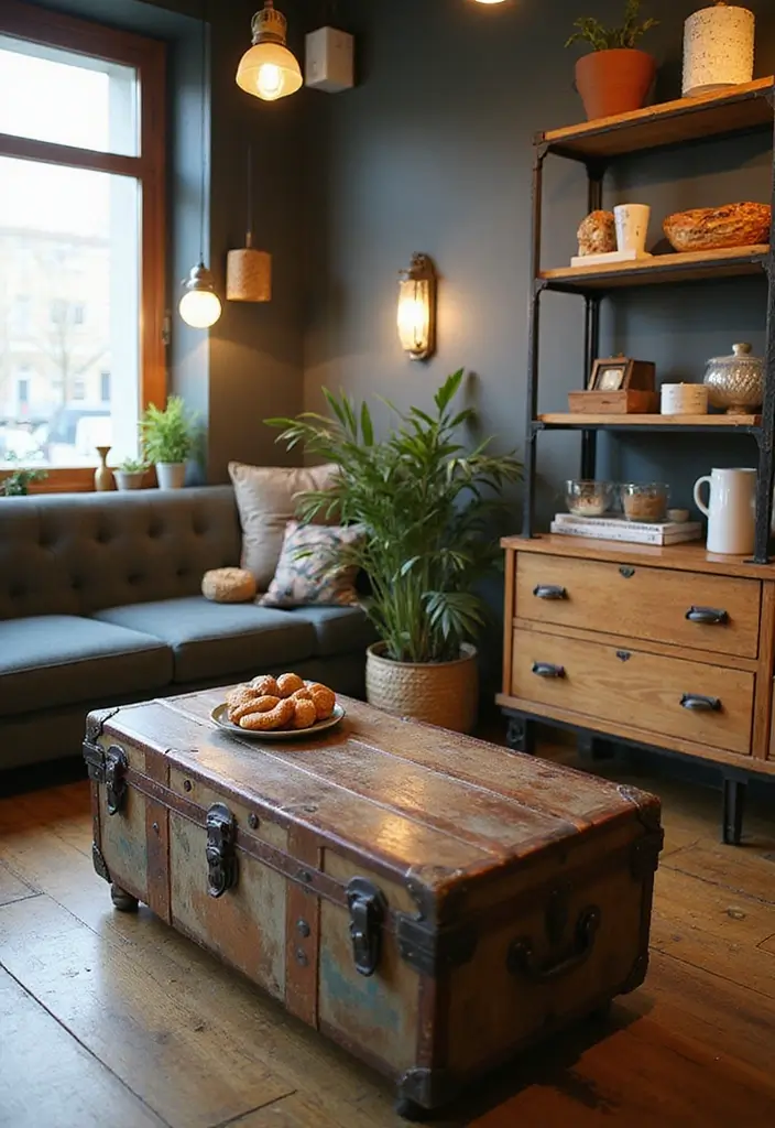 27 Artisan Coffee Shop Decor Ideas With Handmade Charm 35 27 Artisan Coffee Shop Decor Ideas With Handmade Charm - 15. Upcycled Furniture Pieces