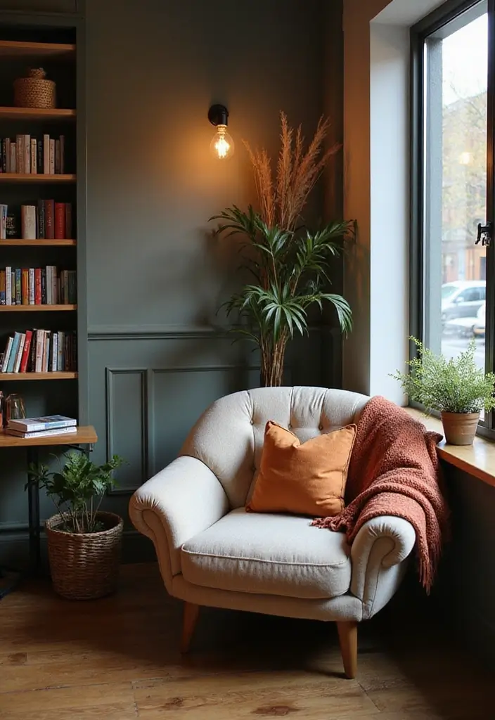 27 Artisan Coffee Shop Decor Ideas With Handmade Charm 10 27 Artisan Coffee Shop Decor Ideas With Handmade Charm - 4. Cozy Nooks with Throws and Pillows