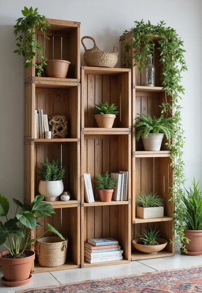 27 Easy Handmade Room Decor Ideas Anyone Can Try 55 27 Easy Handmade Room Decor Ideas Anyone Can Try - 11. DIY Shelves from Crates