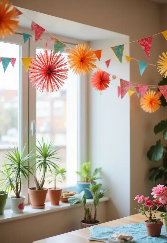27 Easy Handmade Room Decor Ideas Anyone Can Try 56 27 Easy Handmade Room Decor Ideas Anyone Can Try - 12. Colorful Paper Garlands
