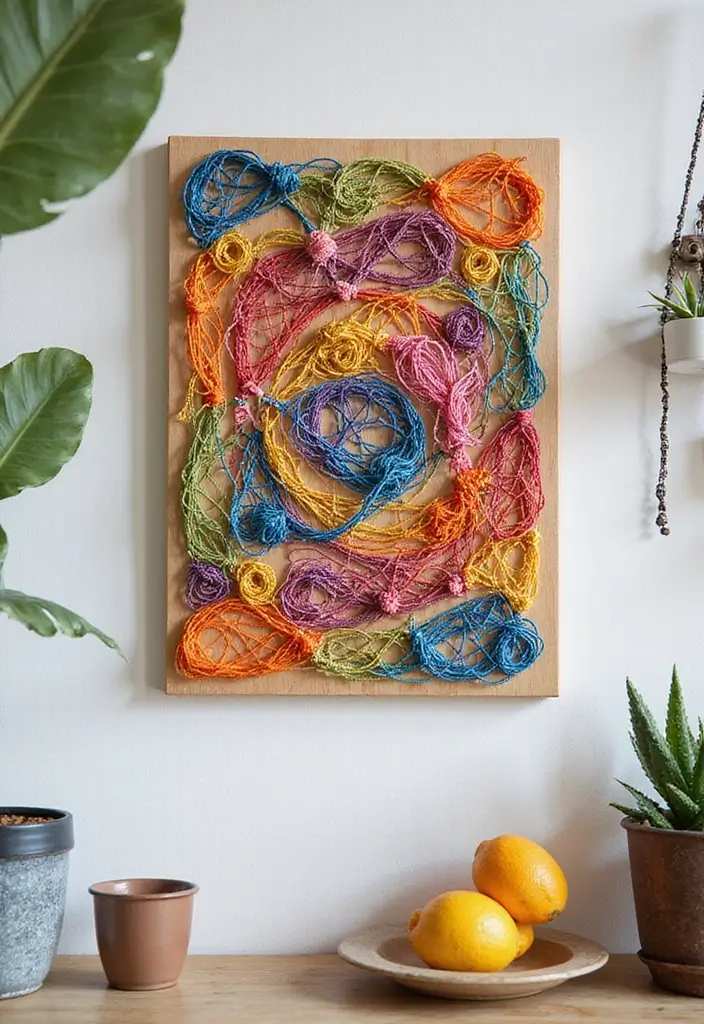 27 Easy Handmade Room Decor Ideas Anyone Can Try 30 27 Easy Handmade Room Decor Ideas Anyone Can Try - 6. DIY String Art