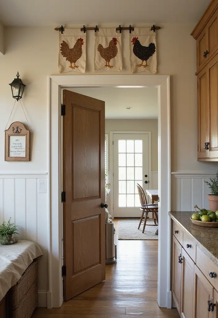 27 Handmade Chicken Decor Ideas For Farmhouse Kitchens 65 27 Handmade Chicken Decor Ideas For Farmhouse Kitchens - 23. Chicken-themed Wall Banners