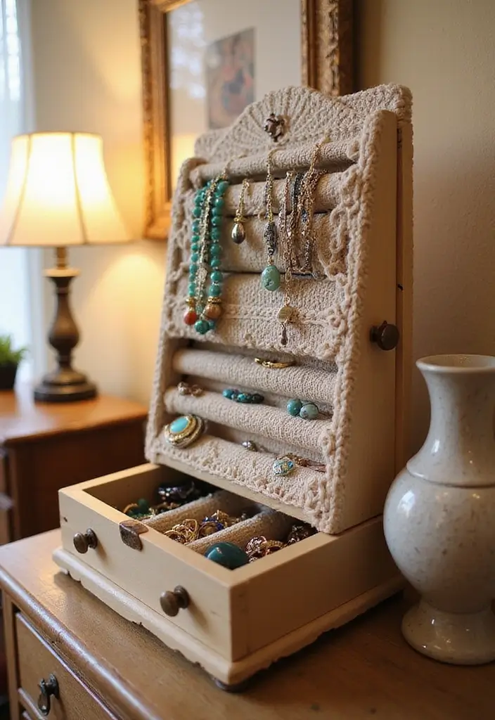 27 Handmade Crochet House Decor Ideas For Warm Interiors 20 27 Handmade Crochet House Decor Ideas For Warm Interiors - 12. Crochet Jewelry Organizers