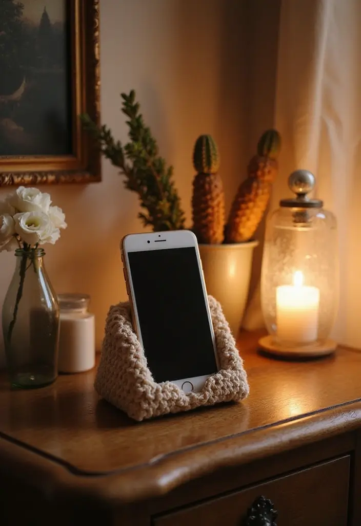 27 Handmade Crochet House Decor Ideas For Warm Interiors 42 27 Handmade Crochet House Decor Ideas For Warm Interiors - 26. Crochet Phone Holders
