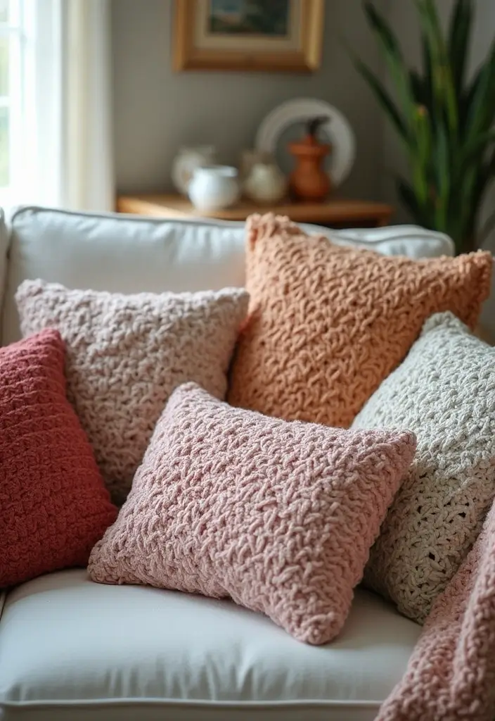 27 Handmade Crochet House Decor Ideas For Warm Interiors 9 27 Handmade Crochet House Decor Ideas For Warm Interiors - 5. Crochet Pillow Covers