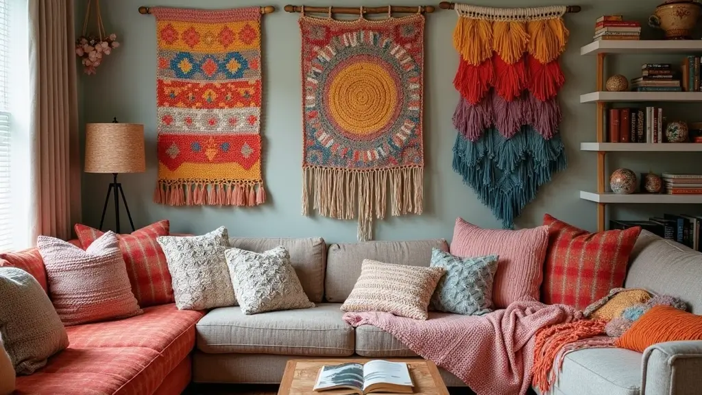 27 Handmade Crochet House Decor Ideas For Warm Interiors