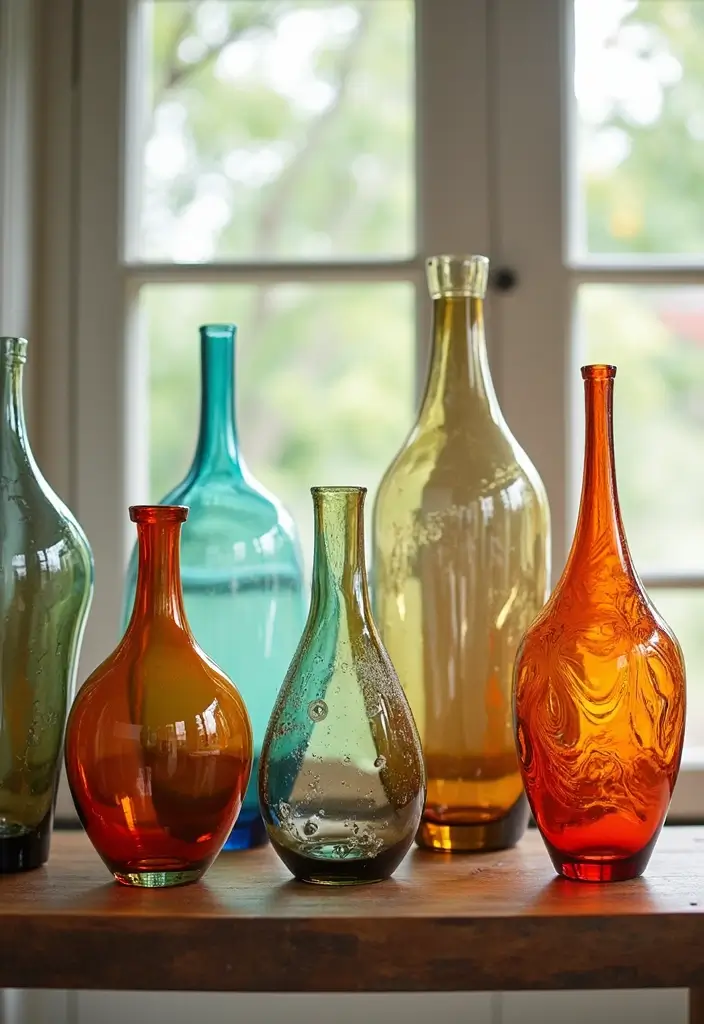27 Handmade Glass Decor Inspirations For Creative Spaces 8 27 Handmade Glass Decor Inspirations For Creative Spaces - 2. Hand-Blown Glass Vases