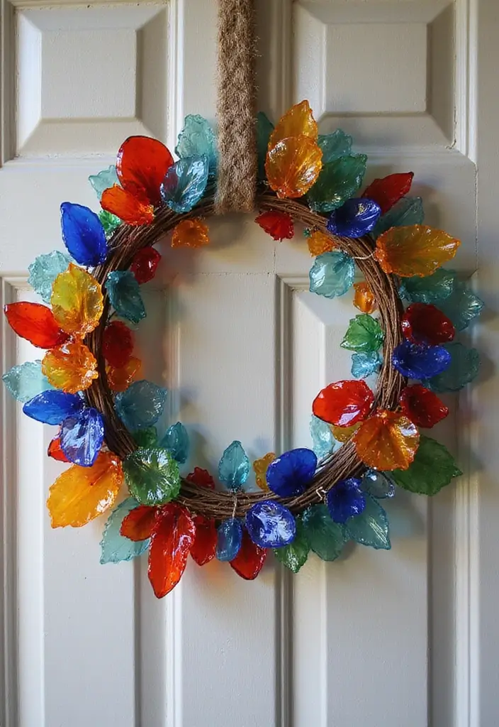 27 Handmade Glass Decor Inspirations For Creative Spaces 79 27 Handmade Glass Decor Inspirations For Creative Spaces - 23. Glass Wreaths