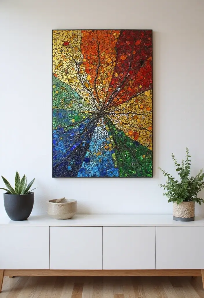 27 Handmade Glass Decor Inspirations For Creative Spaces 28 27 Handmade Glass Decor Inspirations For Creative Spaces - 8. Mosaic Glass Art