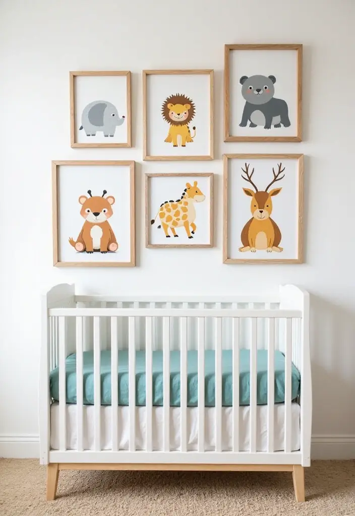 27 Handmade Nursery Decor Inspirations For Cozy Corners 1 27 Handmade Nursery Decor Inspirations For Cozy Corners - 1. Adorable Animal Wall Art