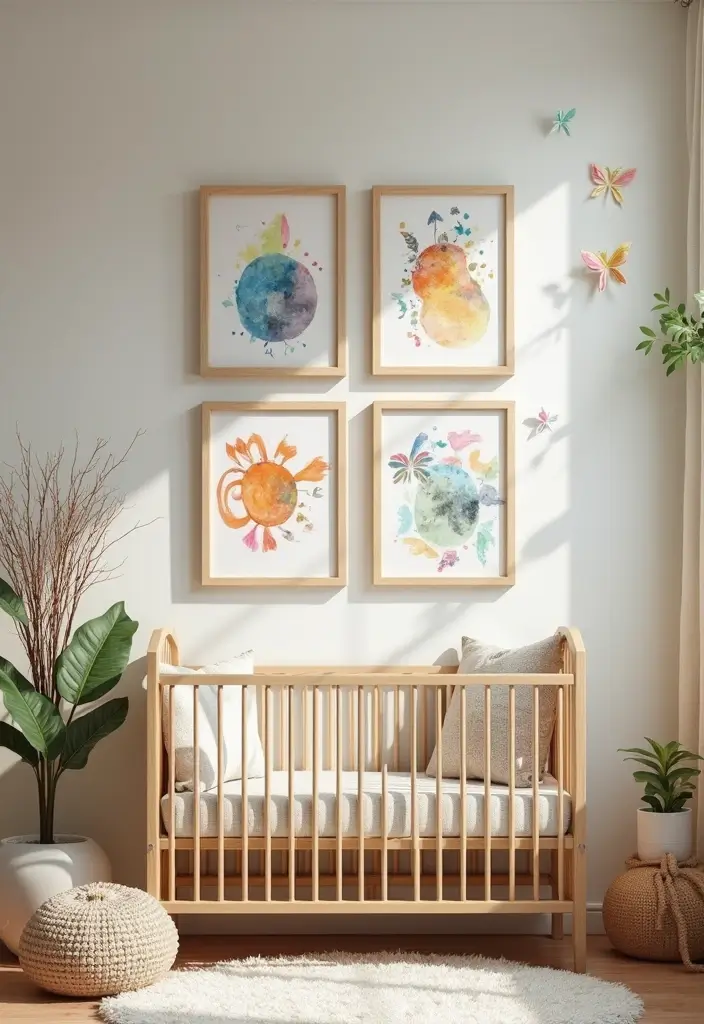 27 Handmade Nursery Decor Inspirations For Cozy Corners 20 27 Handmade Nursery Decor Inspirations For Cozy Corners - 12. Charming Toddler Art Display