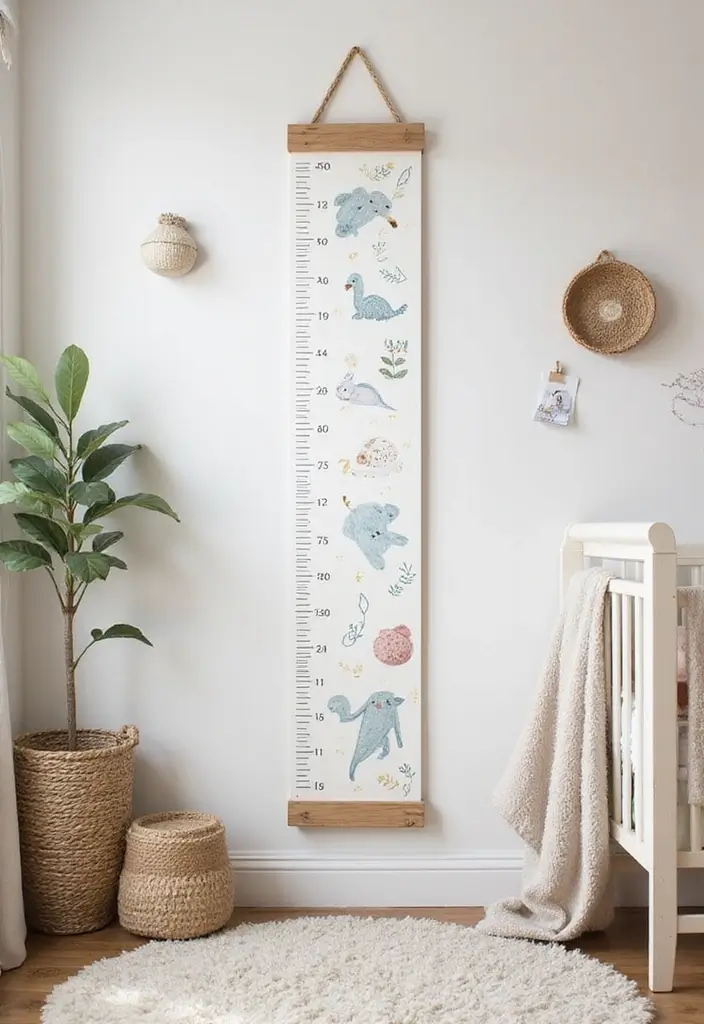 27 Handmade Nursery Decor Inspirations For Cozy Corners 24 27 Handmade Nursery Decor Inspirations For Cozy Corners - 14. Unique Handmade Growth Chart