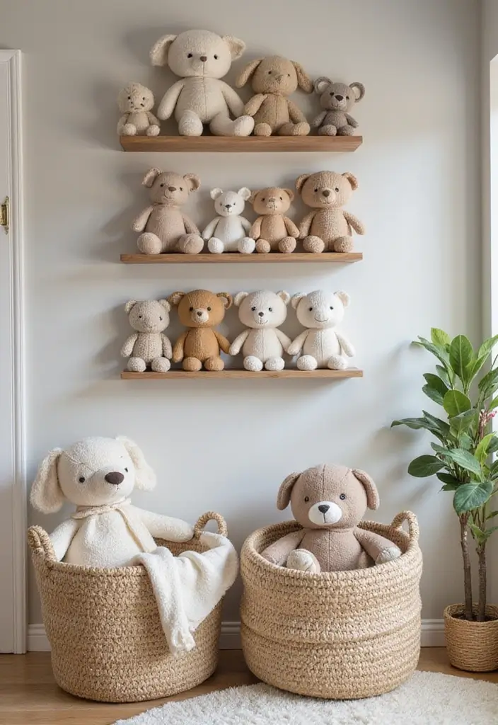 27 Handmade Nursery Decor Inspirations For Cozy Corners 26 27 Handmade Nursery Decor Inspirations For Cozy Corners - 16. Soft Toy Collections