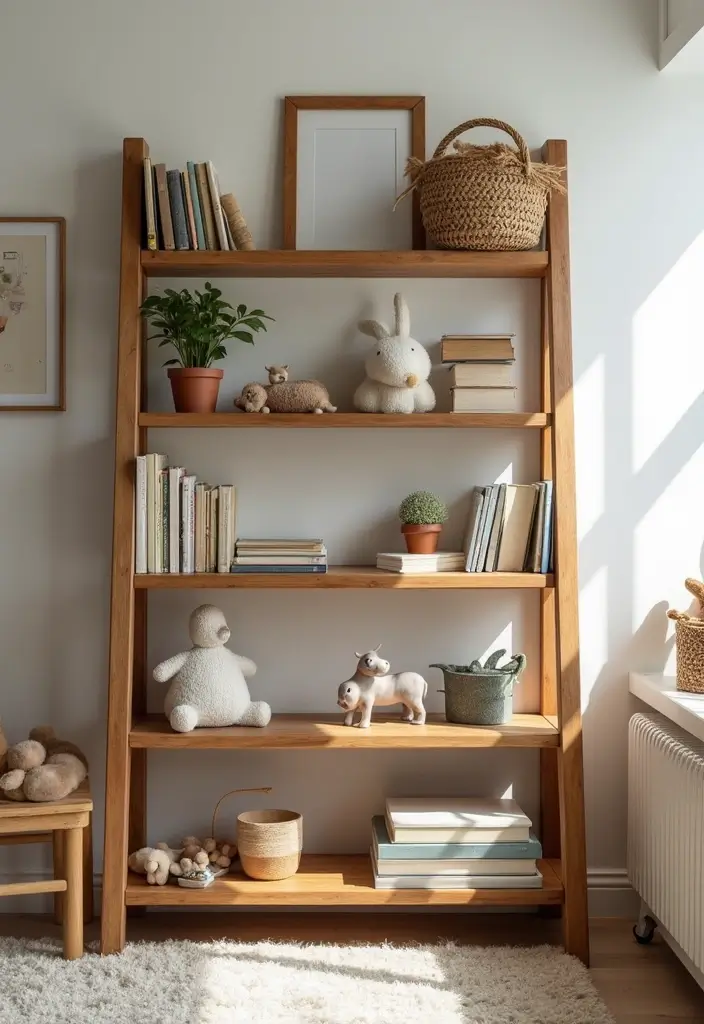 27 Handmade Nursery Decor Inspirations For Cozy Corners 30 27 Handmade Nursery Decor Inspirations For Cozy Corners - 18. Rustic Shelving Units