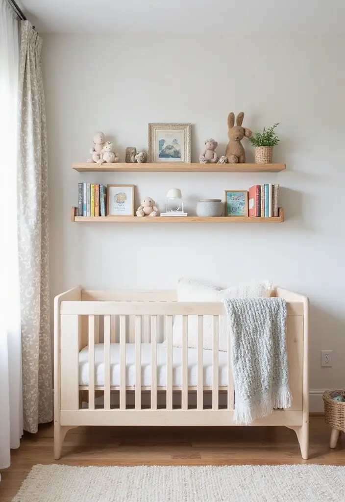 27 Handmade Nursery Decor Inspirations For Cozy Corners 42 27 Handmade Nursery Decor Inspirations For Cozy Corners - 24. Creative Wall Storage