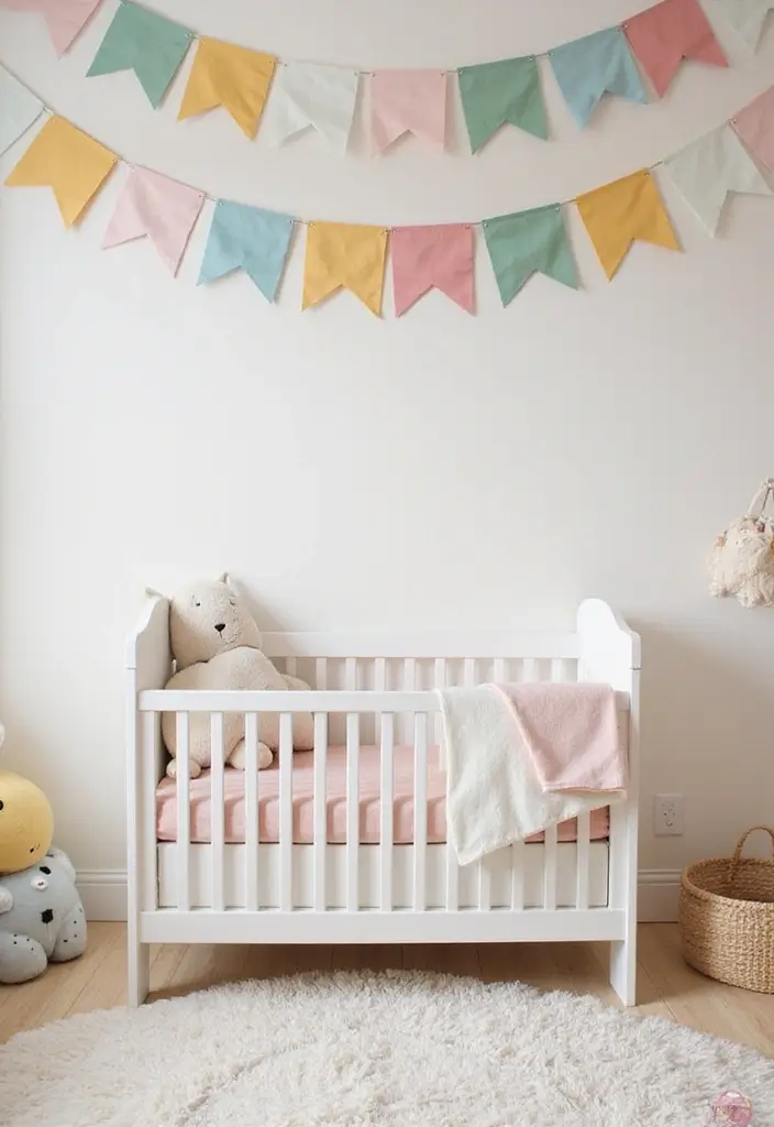 27 Handmade Nursery Decor Inspirations For Cozy Corners 8 27 Handmade Nursery Decor Inspirations For Cozy Corners - 6. Soft Fabric Banners