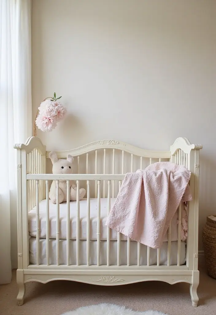 27 Handmade Nursery Decor Inspirations For Cozy Corners 9 27 Handmade Nursery Decor Inspirations For Cozy Corners - 7. Vintage Cradle Revamps