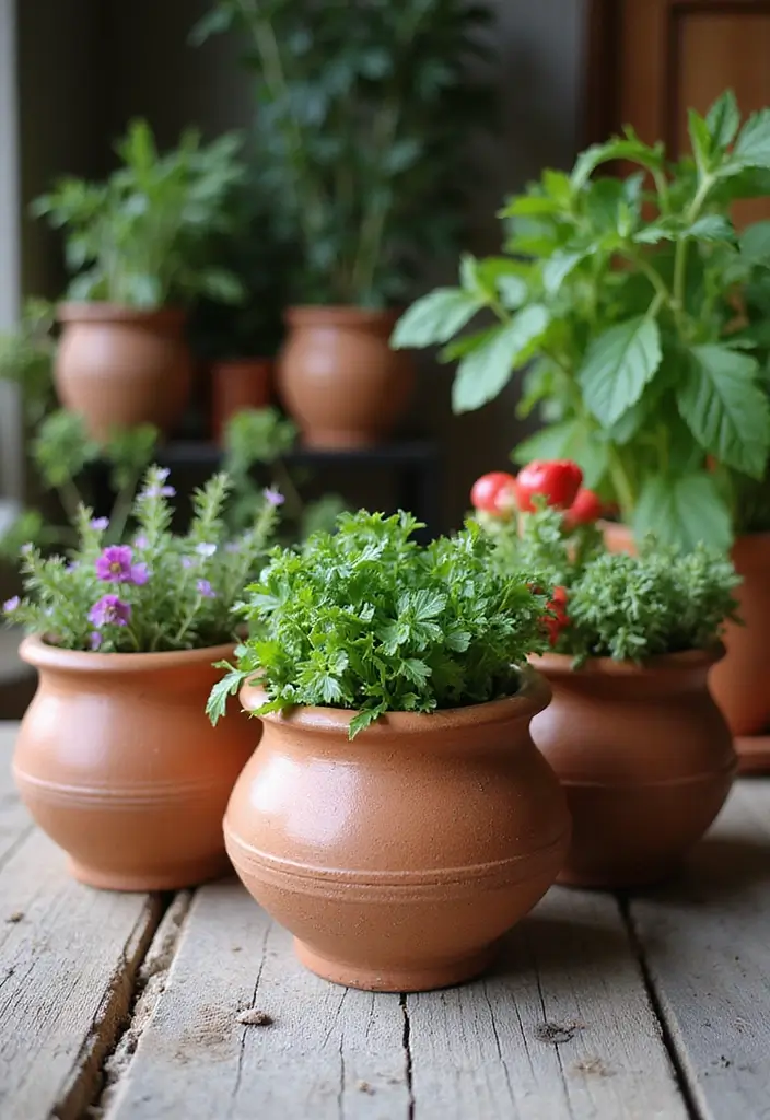 27 Handmade Table Decor Ideas For Warm Gatherings 8 27 Handmade Table Decor Ideas For Warm Gatherings - 2. Handcrafted Clay Pots