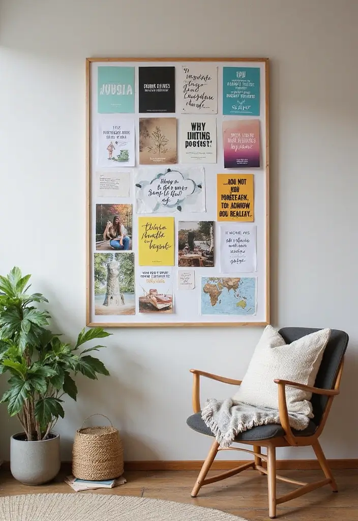 27 Room Decor Ideas Featuring Handmade Wall Art 53 27 Room Decor Ideas Featuring Handmade Wall Art - 19. Personal Growth Boards