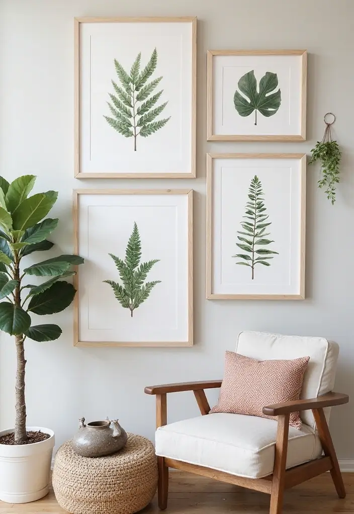 27 Room Decor Ideas Featuring Handmade Wall Art 63 27 Room Decor Ideas Featuring Handmade Wall Art - 23. Nature-Inspired Art