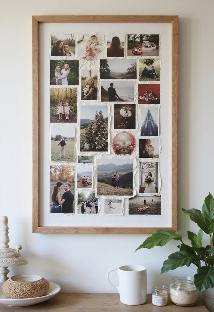 27 Room Decor Ideas Featuring Handmade Wall Art 17 27 Room Decor Ideas Featuring Handmade Wall Art - 5. Handmade Photo Collage