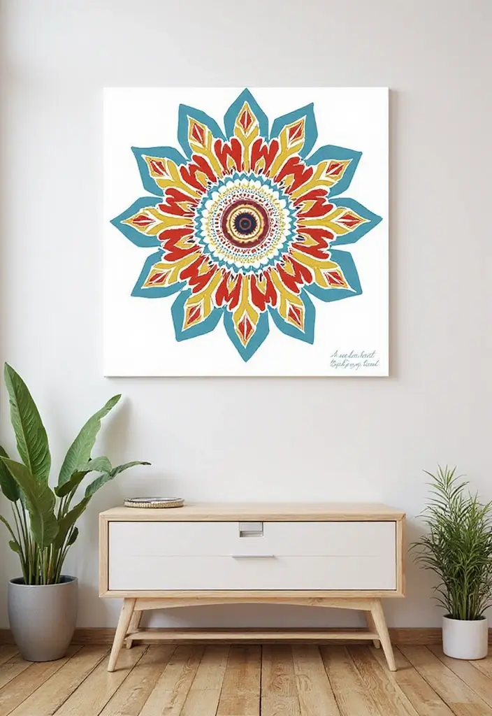 27 Room Decor Ideas Featuring Handmade Wall Art 26 27 Room Decor Ideas Featuring Handmade Wall Art - 8. DIY Stenciled Art