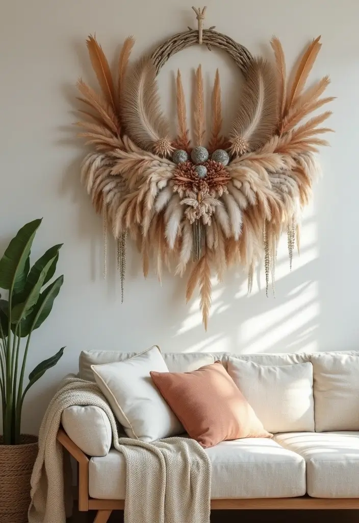 28 Handmade Bird Decor Ideas For Natural Vibes 32 28 Handmade Bird Decor Ideas For Natural Vibes - 18. Feathered Wall Hangings