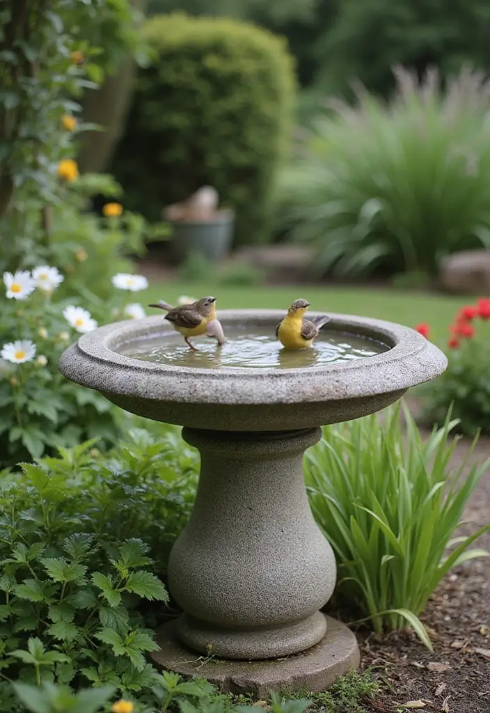 28 Handmade Bird Decor Ideas For Natural Vibes 50 28 Handmade Bird Decor Ideas For Natural Vibes - 22. Natural Bird Bath Designs