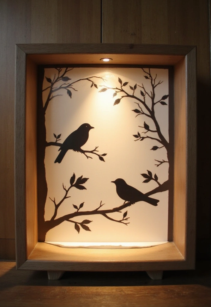 28 Handmade Bird Decor Ideas For Natural Vibes 63 28 Handmade Bird Decor Ideas For Natural Vibes - 27. Bird Silhouette Shadow Boxes