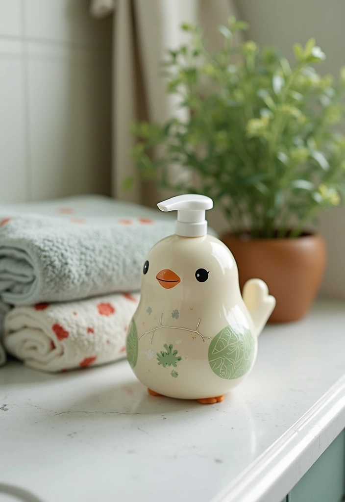 28 Handmade Bird Decor Ideas For Natural Vibes 66 28 Handmade Bird Decor Ideas For Natural Vibes - 28. Bird Soap Dispenser