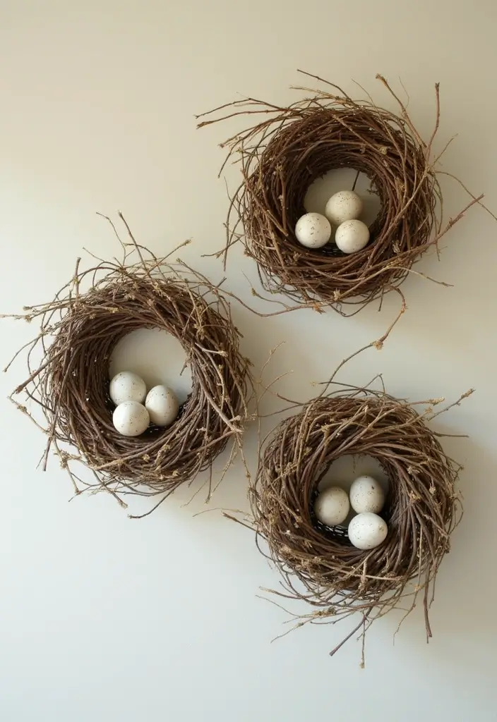 28 Handmade Bird Decor Ideas For Natural Vibes 7 28 Handmade Bird Decor Ideas For Natural Vibes - 5. Woven Bird Nest Wall Art