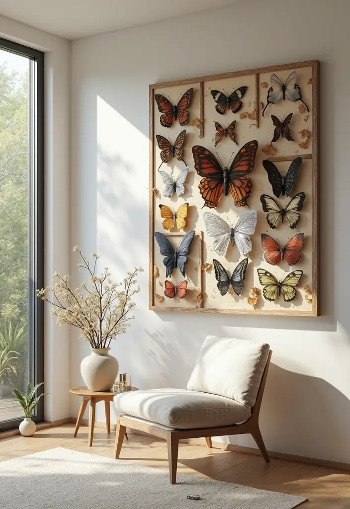 28 Handmade Butterfly Wall Decor Ideas For A Whimsical Touch 66 28 Handmade Butterfly Wall Decor Ideas For A Whimsical Touch - 28. Butterfly Whimsical Wall Art Collage