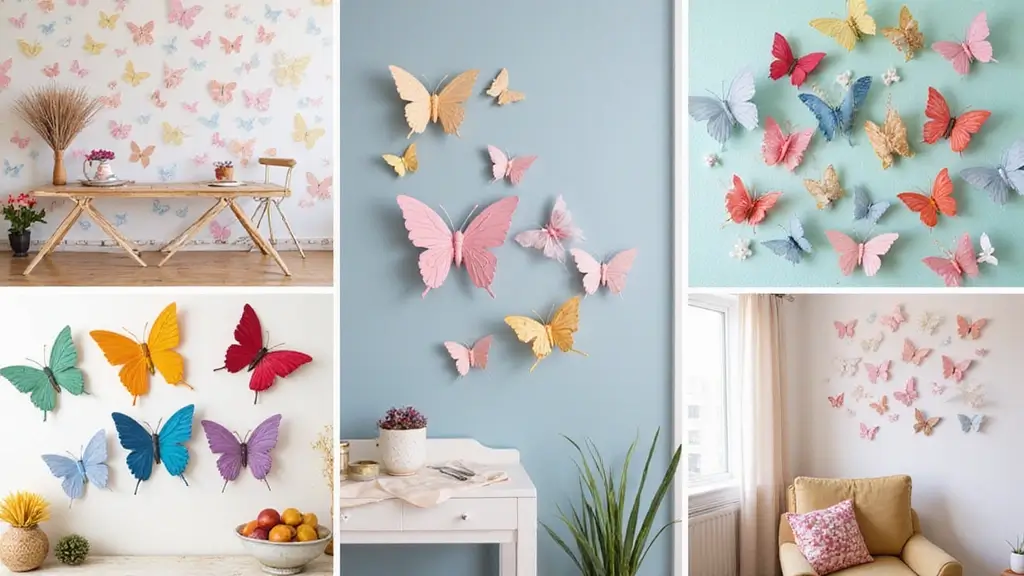 28 Handmade Butterfly Wall Decor Ideas For A Whimsical Touch