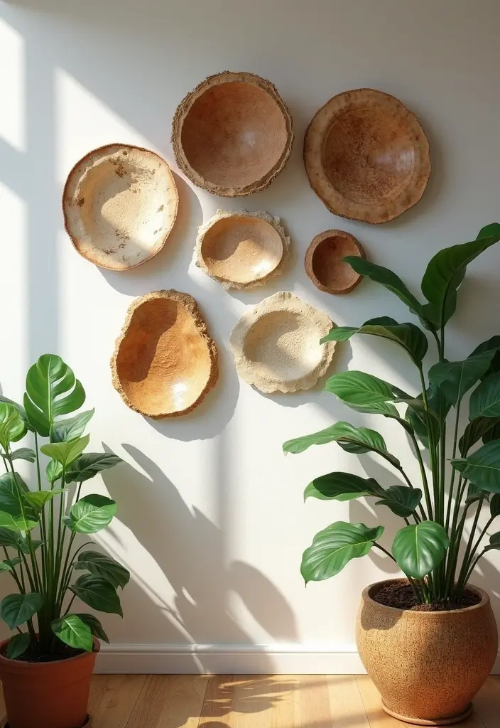28 Handmade Coconut Shell Decor Ideas You Can DIY 4 28 Handmade Coconut Shell Decor Ideas You Can DIY - 2. Coconut Shell Wall Art