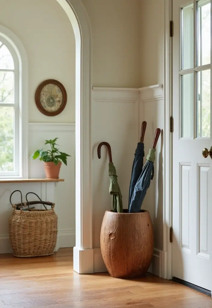 28 Handmade Coconut Shell Decor Ideas You Can DIY 47 28 Handmade Coconut Shell Decor Ideas You Can DIY - 21. Coconut Shell Umbrella Stand