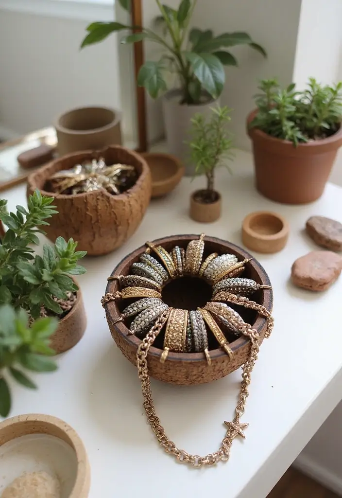 28 Handmade Coconut Shell Decor Ideas You Can DIY 12 28 Handmade Coconut Shell Decor Ideas You Can DIY - 4. Coconut Shell Jewelry Holder