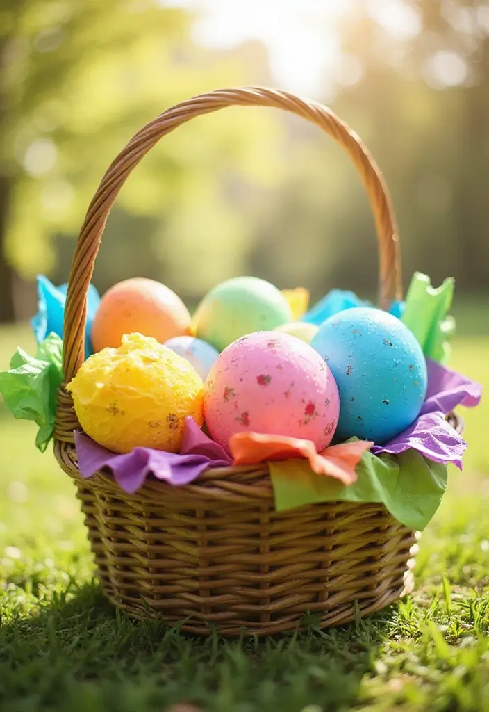 28 Handmade Easter Basket Decor Ideas That Delight 24 28 Handmade Easter Basket Decor Ideas That Delight - 14. Color Splash with Tissue Paper