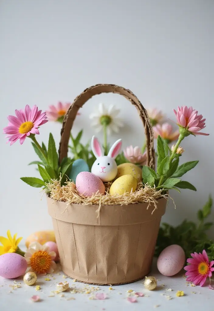 28 Handmade Easter Basket Decor Ideas That Delight 42 28 Handmade Easter Basket Decor Ideas That Delight - 24. Upcycled Cardboard Bases