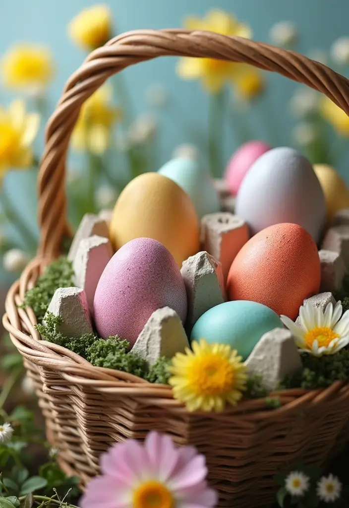 28 Handmade Easter Basket Decor Ideas That Delight 57 28 Handmade Easter Basket Decor Ideas That Delight - 27. Crafty Egg Carton Displays