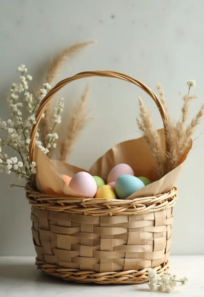 28 Handmade Easter Basket Decor Ideas That Delight 13 28 Handmade Easter Basket Decor Ideas That Delight - 9. Eco-Friendly Wrapping Paper