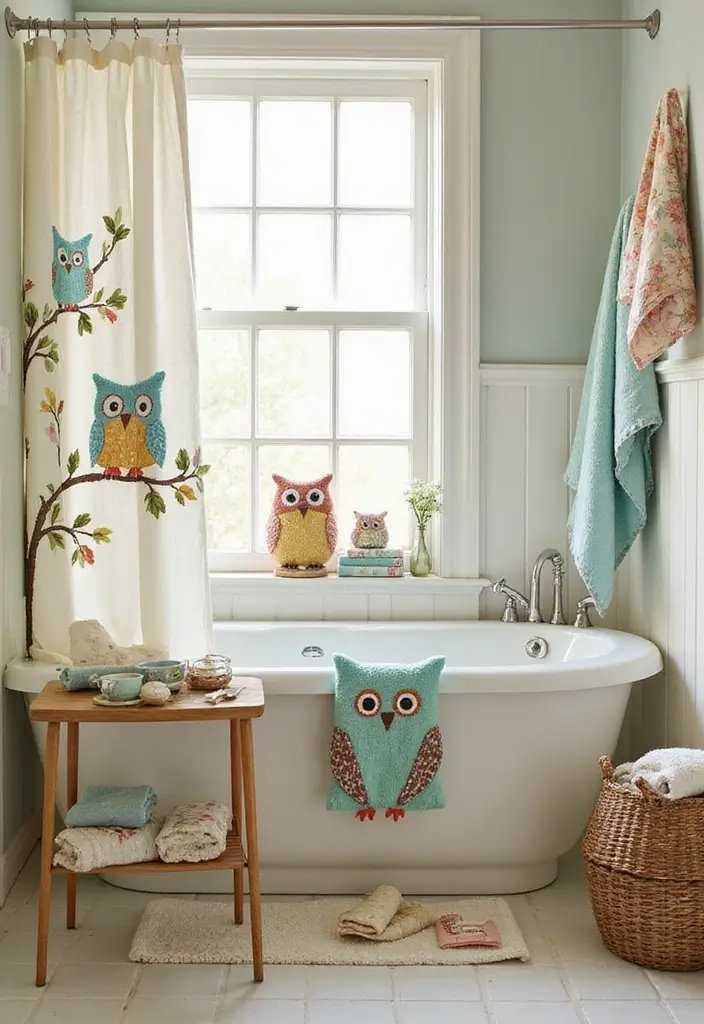 28 Handmade Owl Decor Ideas For Whimsical Homes 22 28 Handmade Owl Decor Ideas For Whimsical Homes - 10. Owl-Themed Bathroom Accessories