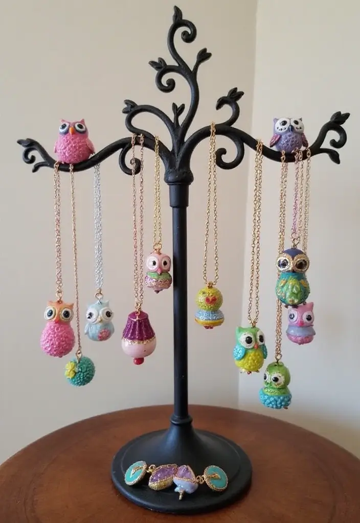 28 Handmade Owl Decor Ideas For Whimsical Homes 27 28 Handmade Owl Decor Ideas For Whimsical Homes - 15. Handmade Owl Jewelry