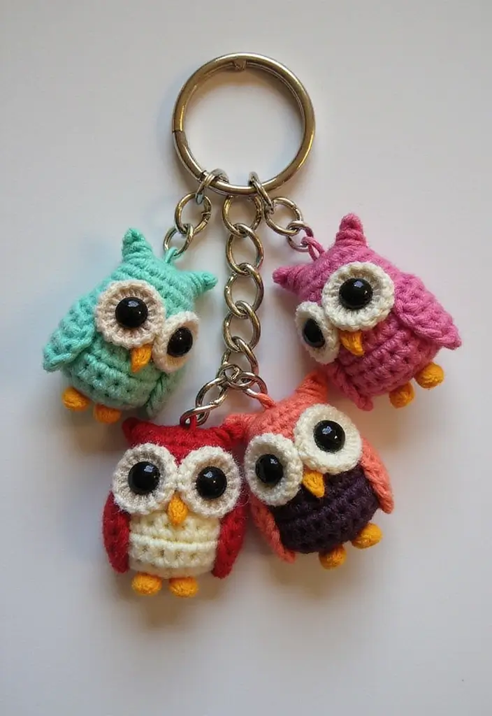 28 Handmade Owl Decor Ideas For Whimsical Homes 45 28 Handmade Owl Decor Ideas For Whimsical Homes - 25. Creative Owl Keychains