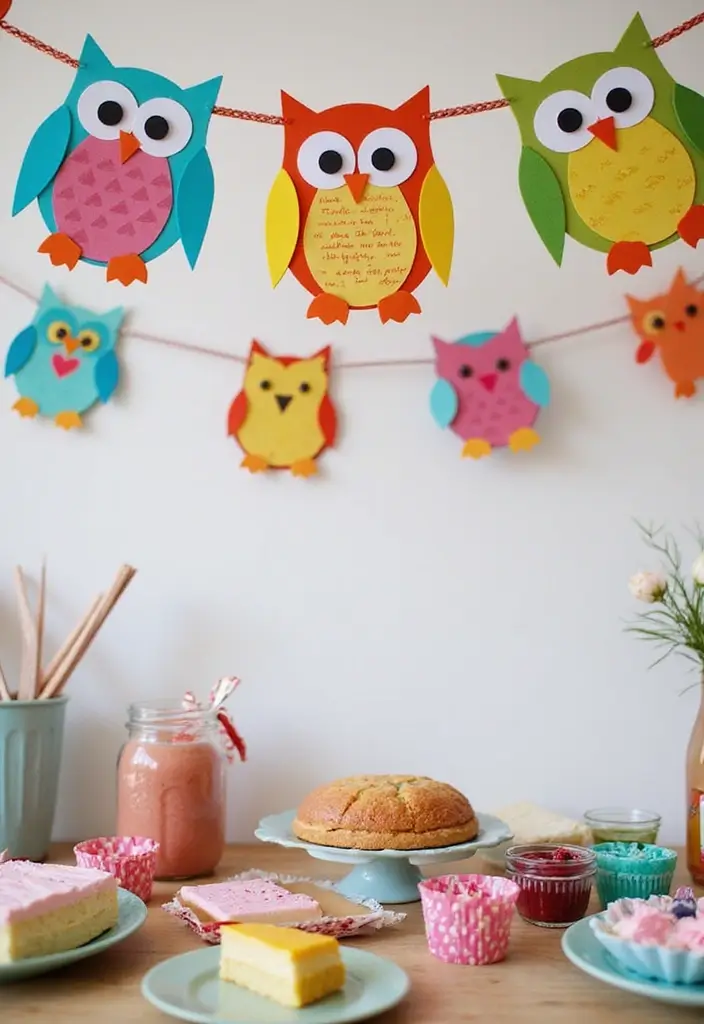 28 Handmade Owl Decor Ideas For Whimsical Homes 47 28 Handmade Owl Decor Ideas For Whimsical Homes - 27. Charming Owl Banners