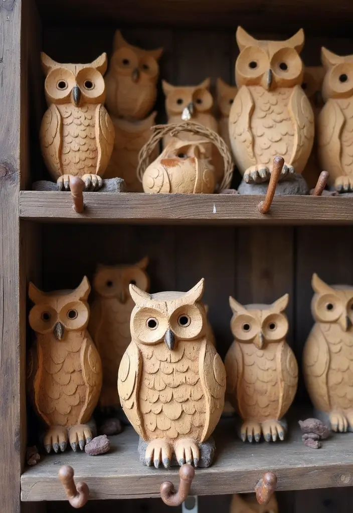 28 Handmade Owl Decor Ideas For Whimsical Homes 10 28 Handmade Owl Decor Ideas For Whimsical Homes - 4. Adorable Owl Wooden Accents
