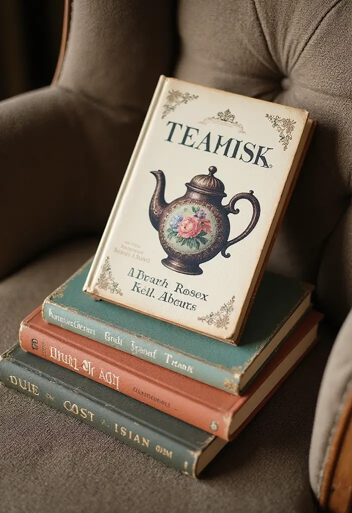 28 Handmade Teapot Decor Ideas With Vintage Flair 56 28 Handmade Teapot Decor Ideas With Vintage Flair - 22. Teapot-Themed Book Covers