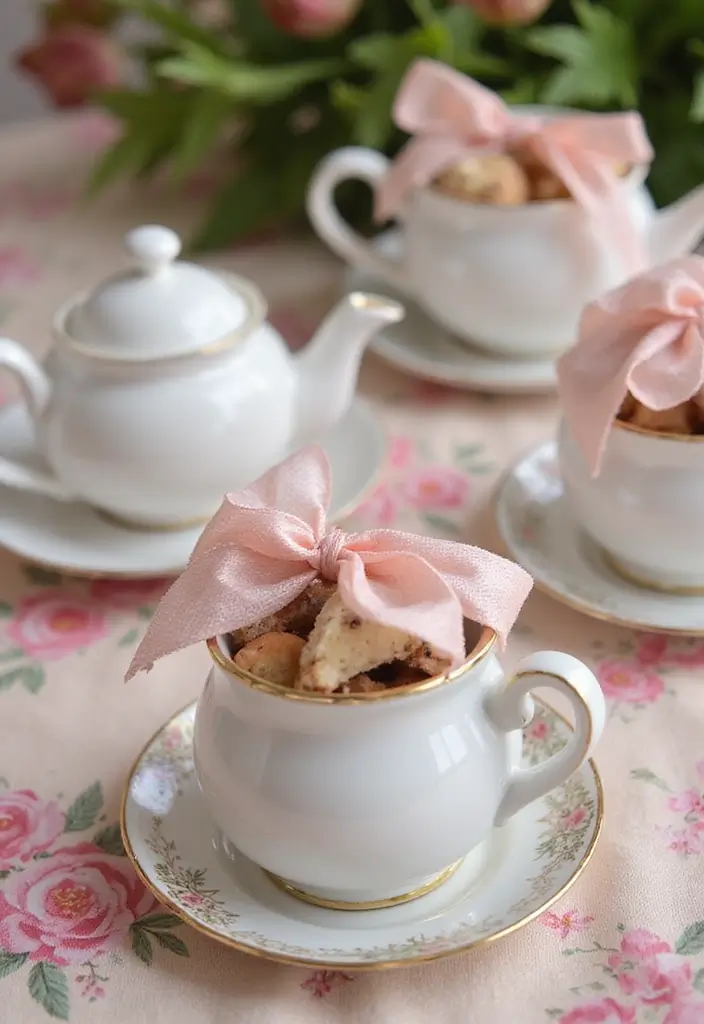 28 Handmade Teapot Decor Ideas With Vintage Flair 57 28 Handmade Teapot Decor Ideas With Vintage Flair - 23. Teapot Party Favors
