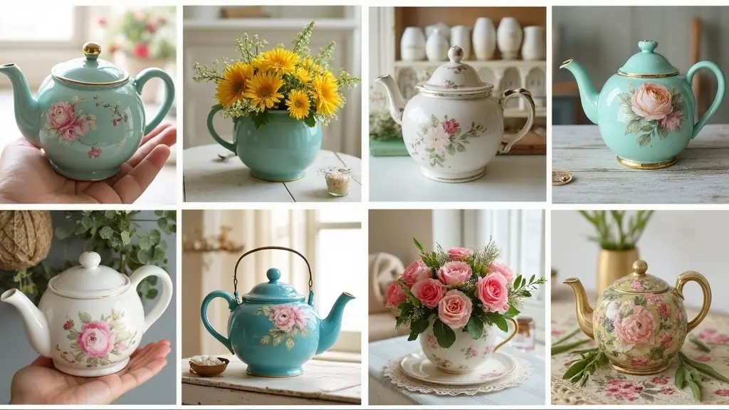 28 Handmade Teapot Decor Ideas With Vintage Flair