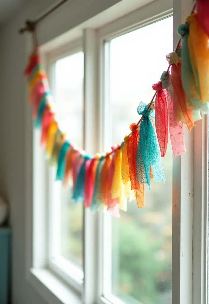 28 Room Handmade Decor Craft Ideas You’ll Love 37 28 Room Handmade Decor Craft Ideas You’ll Love - 11. Fabric Scrap Garland